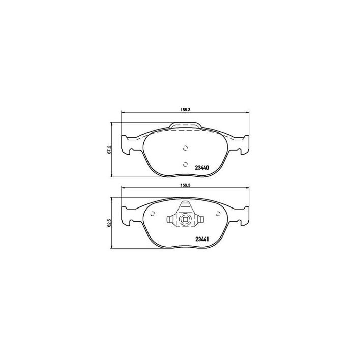Placute frana fata Ford Focus (Daw, Dbw), 10.1998-12.2007, marca SRLine S70-0229