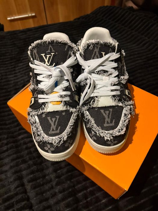 Vand Adidasi LV / Louis Vuitton Trainer Denim Black/Negri marimea 44