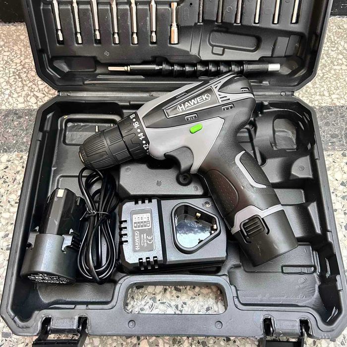 Акумулаторен винтоверт с вложки и удължение 12V HAWEK