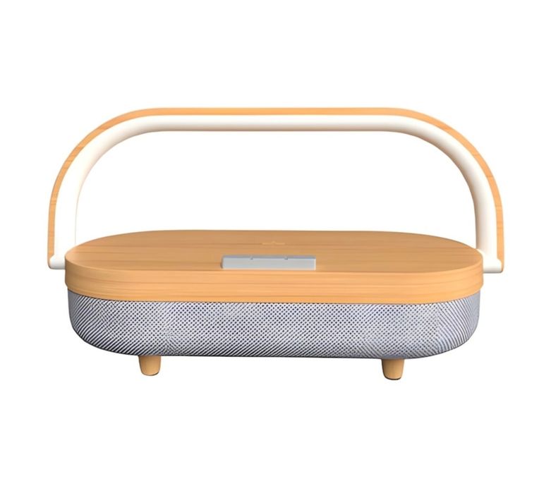 Нощна лампа с безжично зарядно,