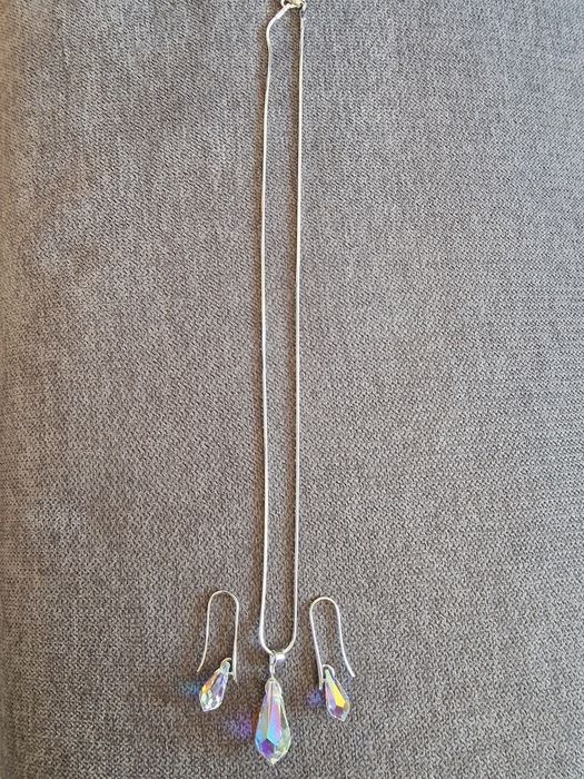 Сребърен комплект Crystal Pro със сваровски