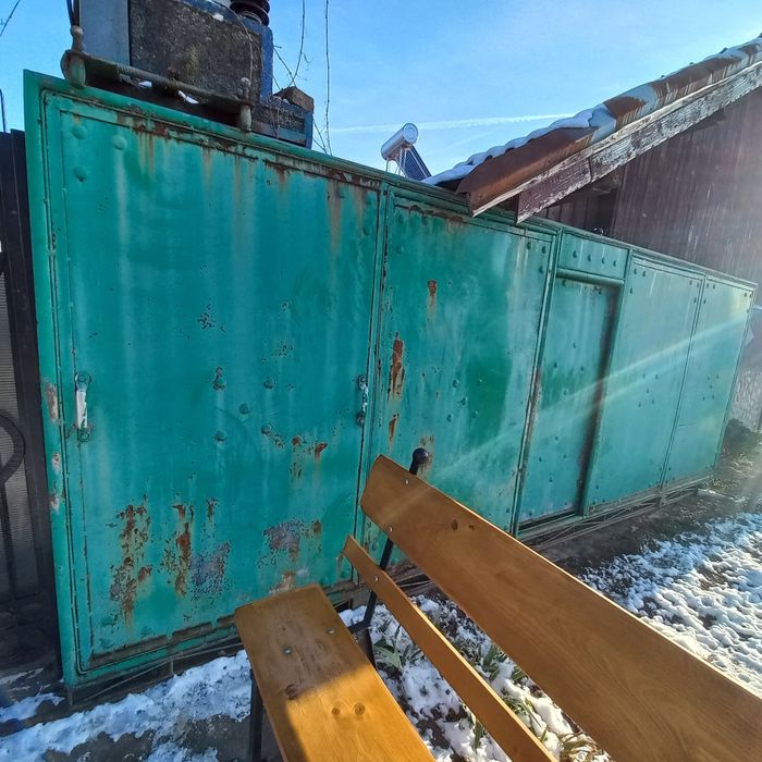 Poarta pe role 2200mm cu 58oomm cu poarta mica la mijloc