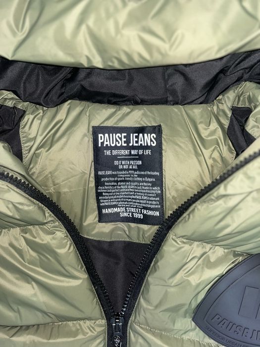 Pause Jeans Мъжко Яке Дълго, Зелено Размер Л/L