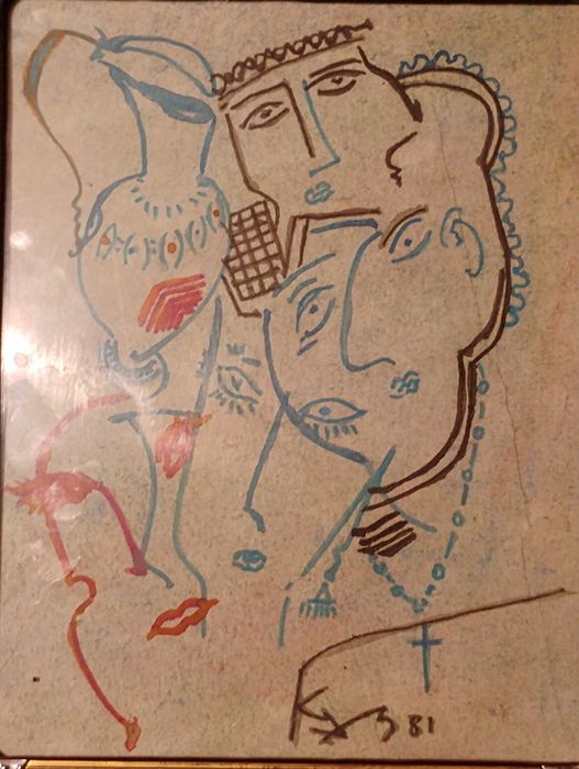 Стара графична композиция .