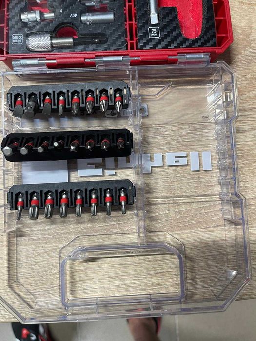 Set biți și capete chei tubulare Einhell L-CASE, 36 piese