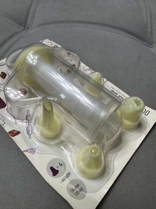 Кулинарный шприц с 4-мя насадками Apollo