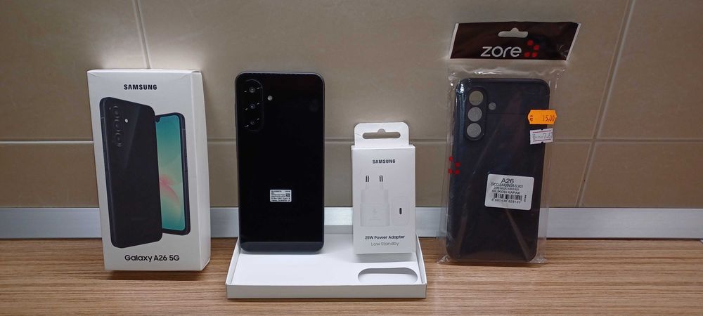 Нов смартфон Samsung Galaxy A26 с аксесоари