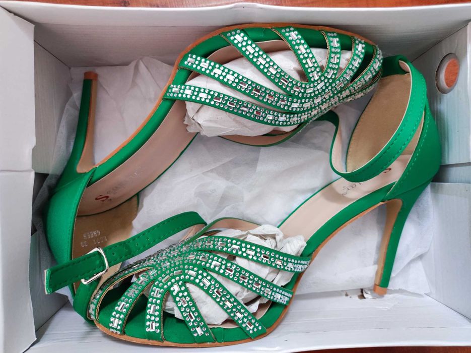 Pantofi eleganti verzi