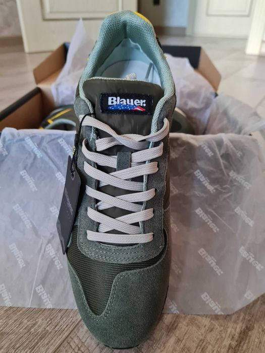 кроссовки кожаные Blauer USA.