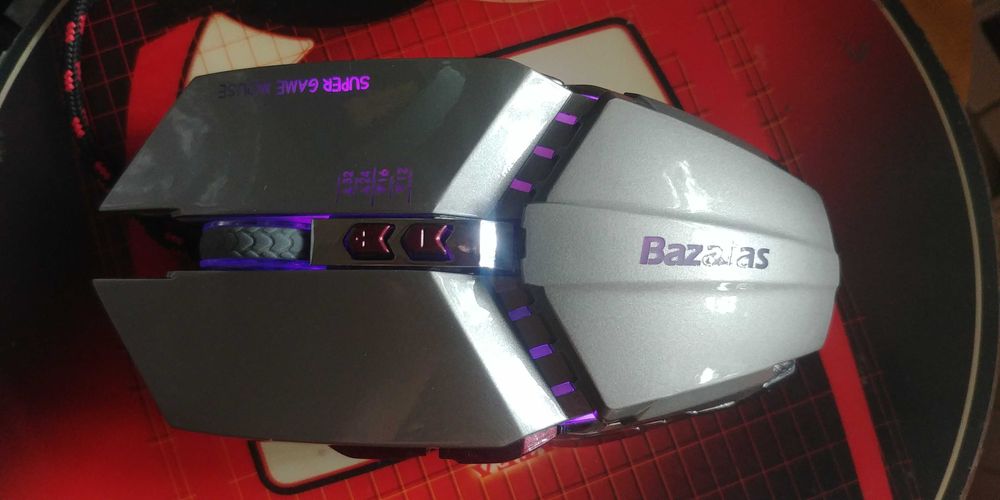 Игровая проводная мышь Bazalias V10 с подсветкой