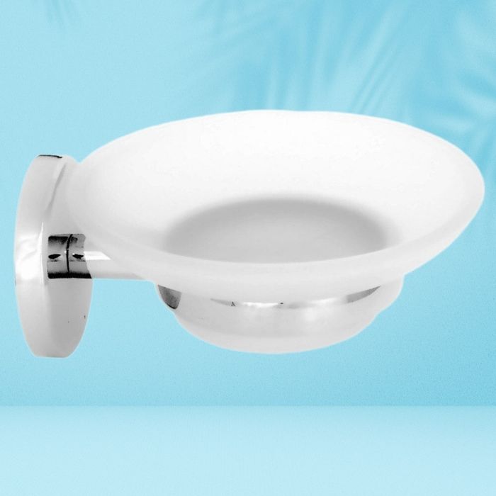 Сапунерка стъклена. Поставка за сапин. Аксесоари за баня.