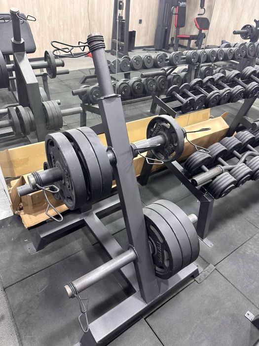 Гантели, скамья, штанги и др