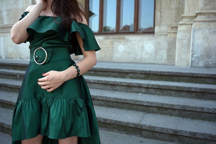 Vând rochie de ocazie verde Emerald