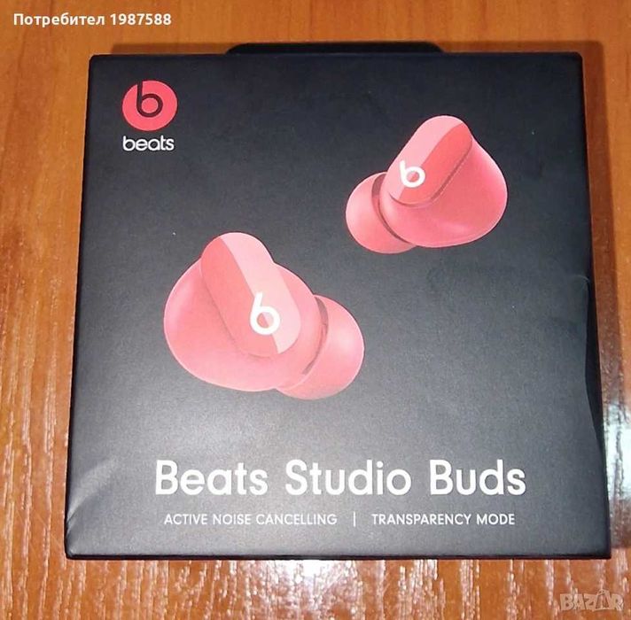 Безжични слушалки Beats by Dre - Studio Buds, TWS, ANC, червени
