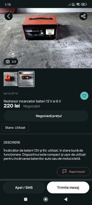 Încărcător 6V/12V Einhell 7A