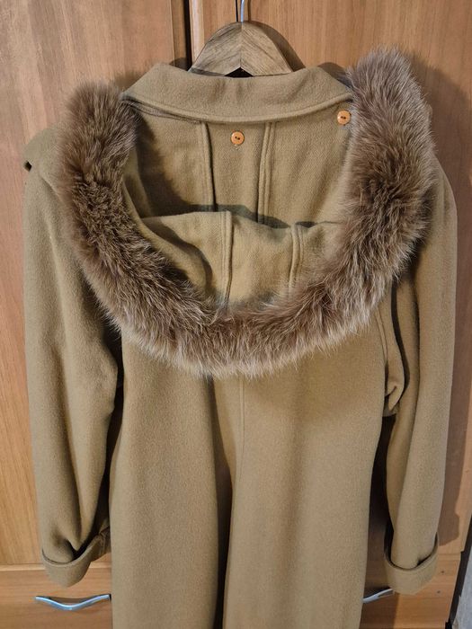 Palton dama, lana, brand Luba, fabricat in Romania, L-XL, impecabil