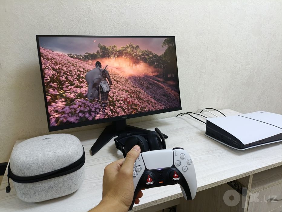 Игровой сетап: PS5 Slim 1TB (с играми) + 2K Монитор 210Hz + Pulse Eli