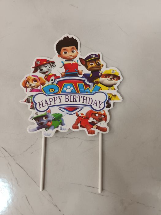 Топери украса Paw Patrol, Пес Патрул,Детски рожден ден,топери за торта