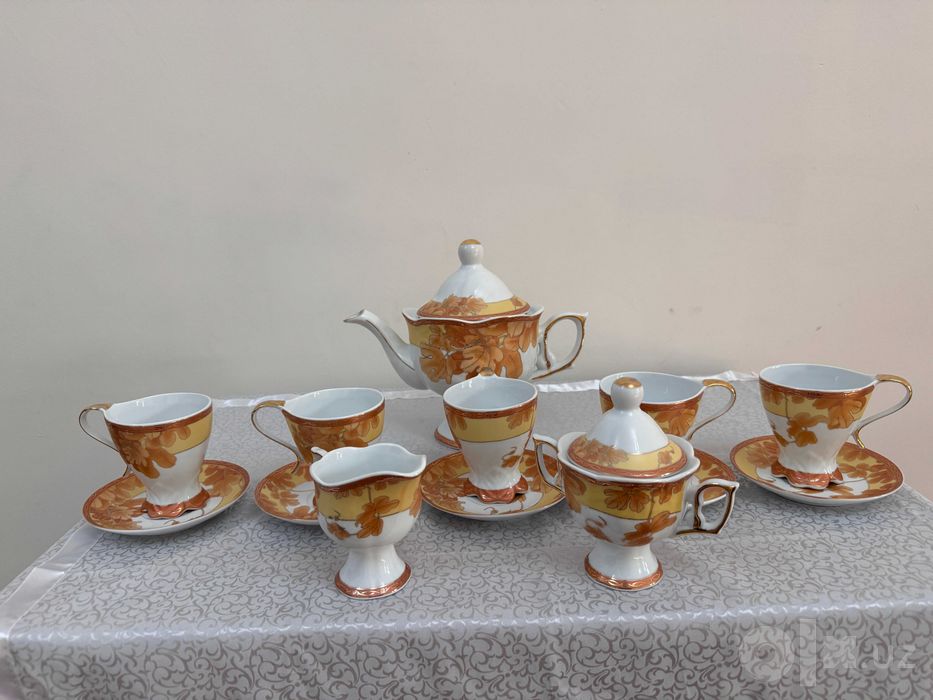 Японский чайный сервиз 24KT Gold Collection, фарфор с позолотой