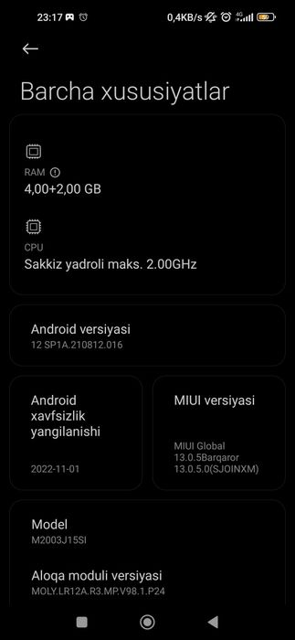 Redmi note 9  128/6 narxini kelishsa boʻladi