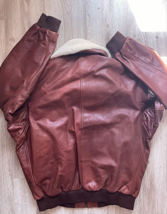 Massimo Dutti Schott Cockpit  Diesel мъжко пилотско  кожено яке