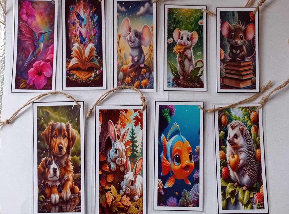 Книго разделители  ото хартия специални бои и ламиниращо фолио