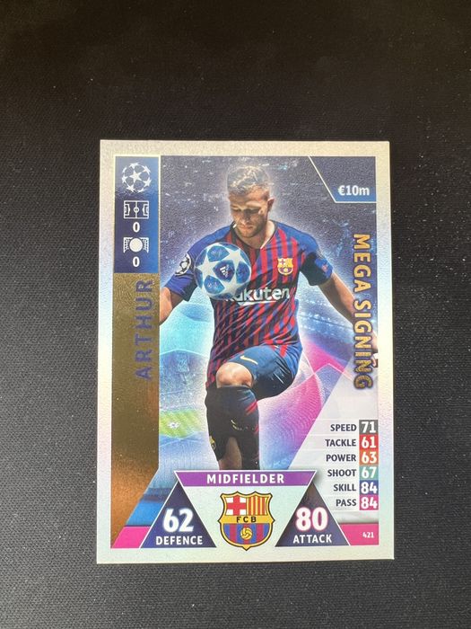 Cartonase match attax 2018/19 neymar/mbappe etc champions league