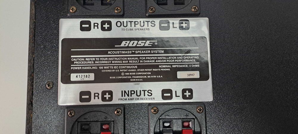 Subwoofer Pasiv Bose 100W Acoustimass 5 Series I (AM-5) Negru