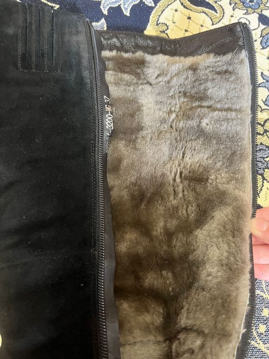 Сапоги натуральная замша