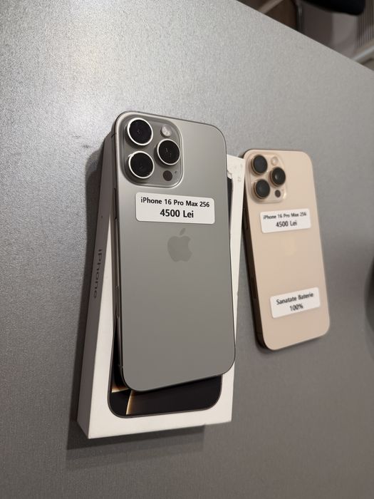 Magazin Vinde : Iphone 16 Pro Max 256gb