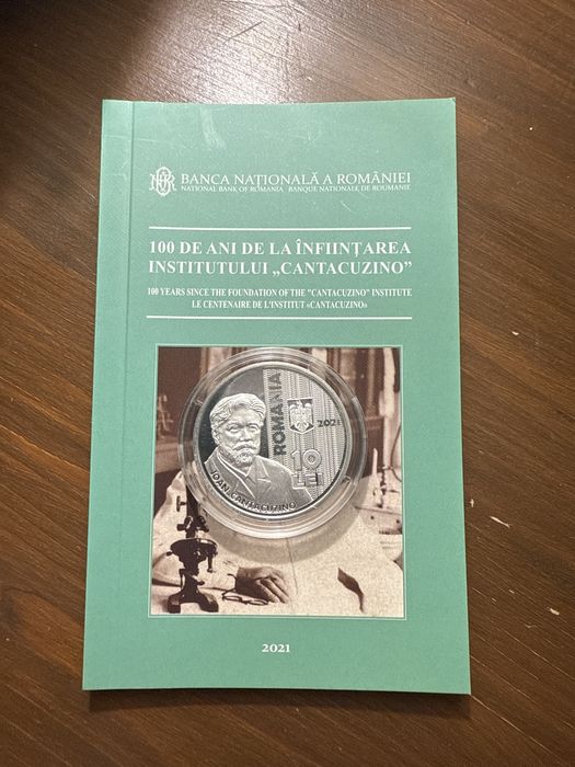 MONEDA BNR Institutul Cantacuzino 10 lei 2021