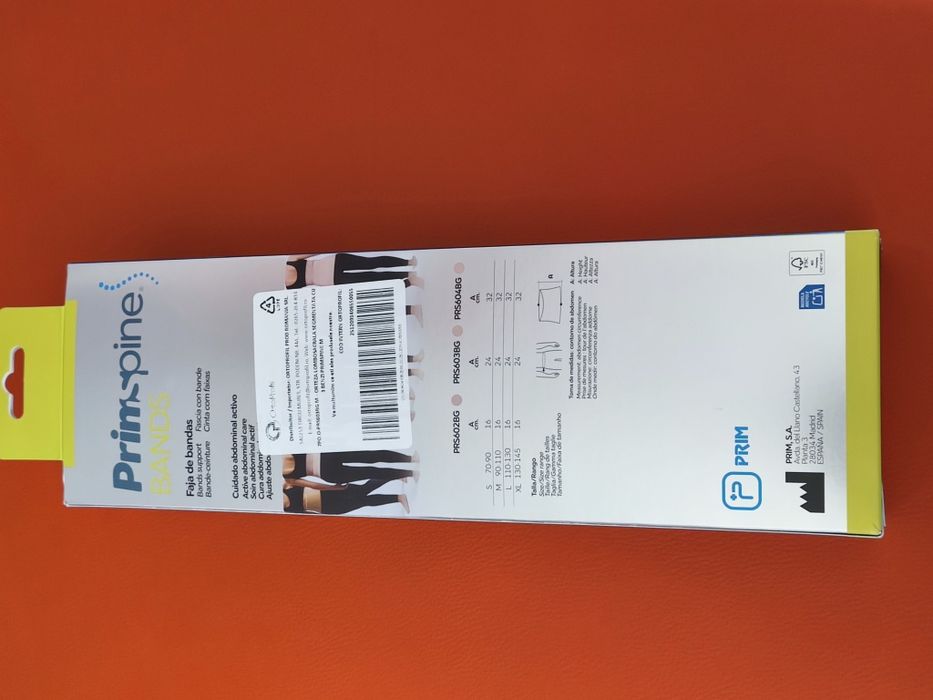 Centură postpartum PrimSpine Bands XL – recuperare după cezariană