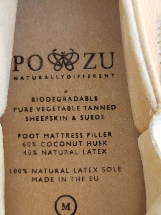 Унисекс Po-Zu меки кожени обувки-пантоф – размер 40-41