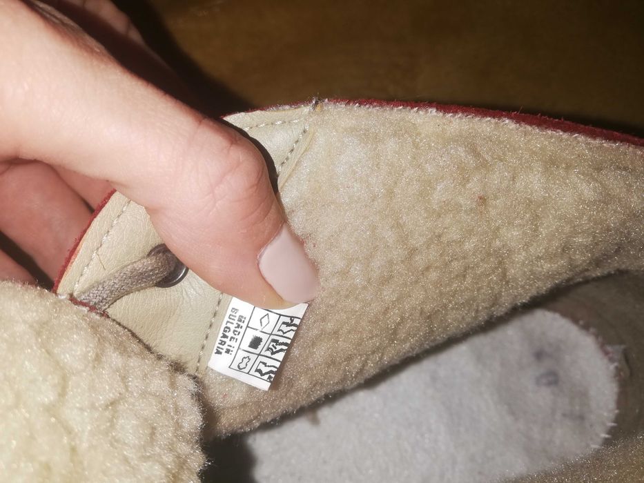 Зимни боти  от естествен велур и каракул Josef Seibel