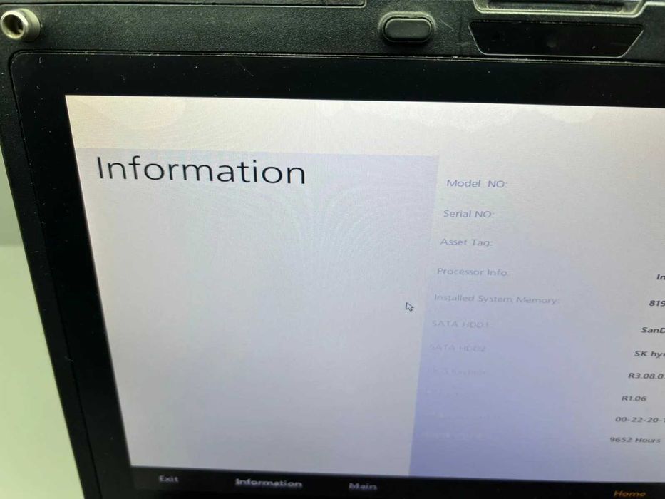 Laptop GETAC Fully Rugged i5-4300 SSD 256Gb+128Gb 8GB Ram Touch YMS227