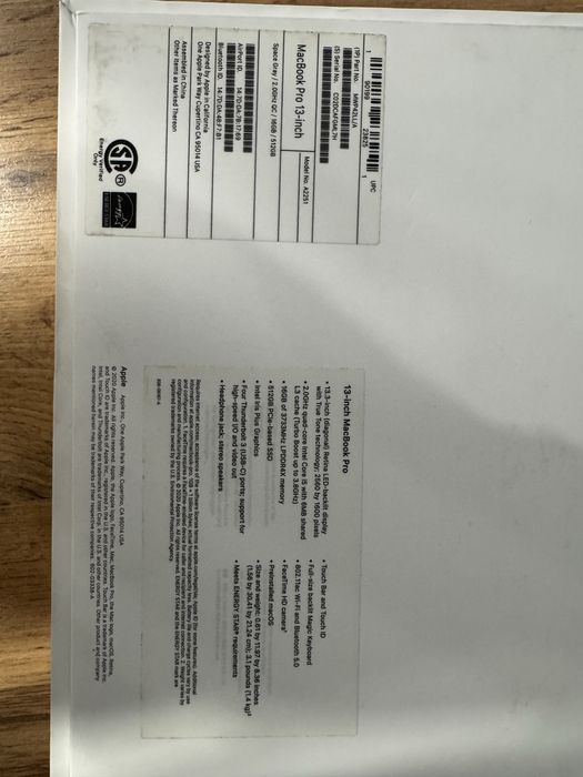 Mac book pro 13-inch 2020 (A2251)