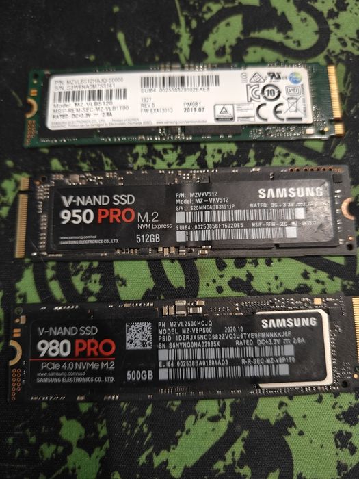Samsung NVMe SSD 500gb