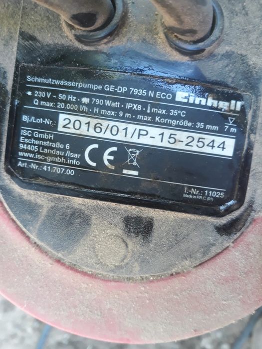 Pompa de apa noua