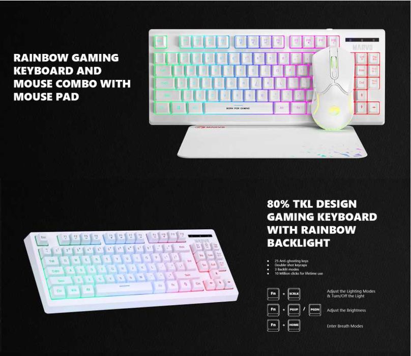Set Gaming Marvo CM 310 WH