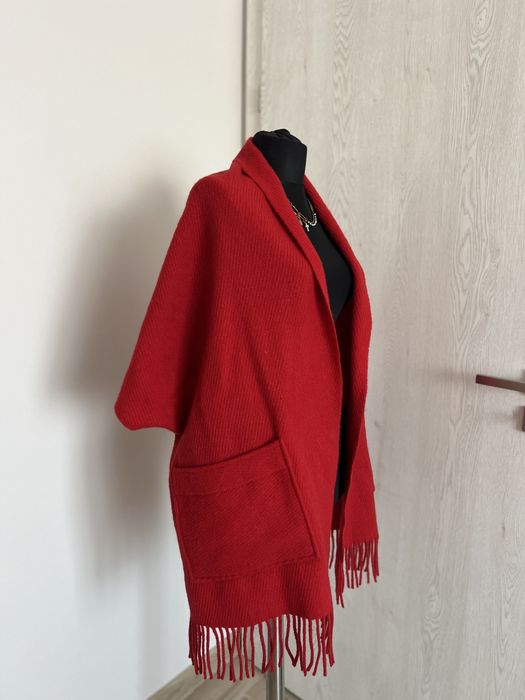 Fular/ Poncho din 100% lana naturala