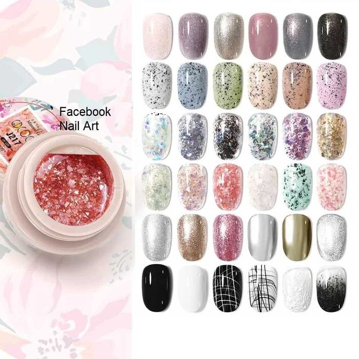 GD COCO гел лак минерал - мрамор ефект