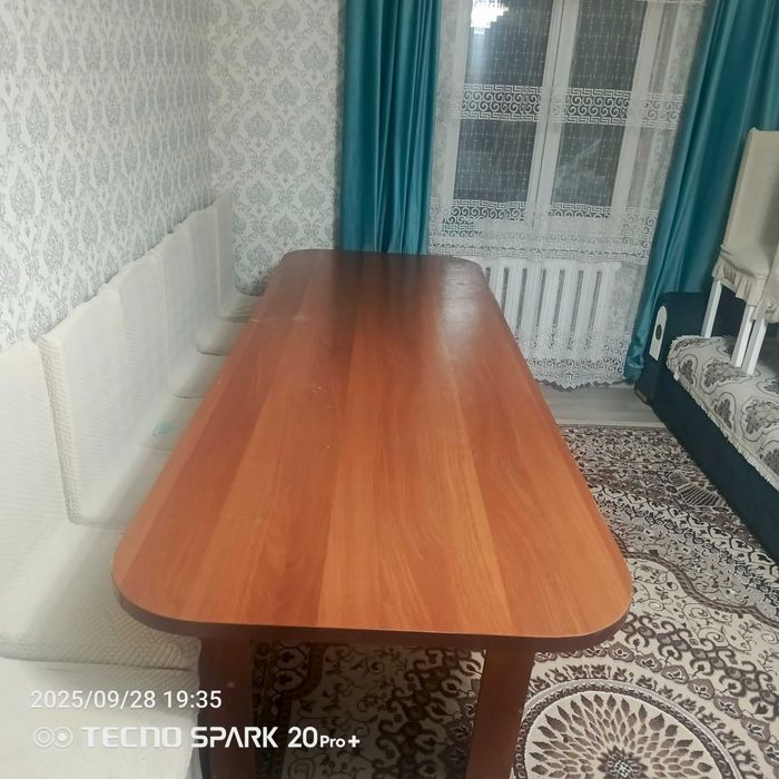 Стол длинный каштан недорого