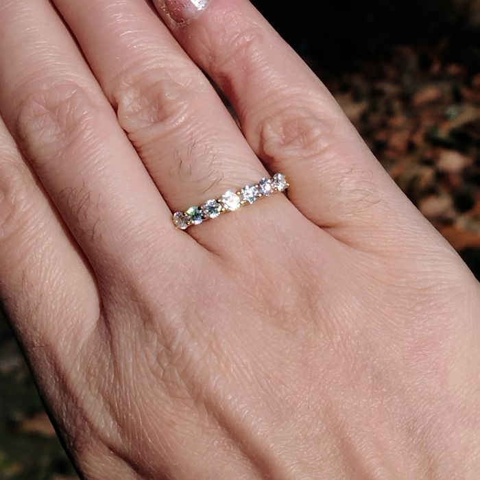 Кольцо-дорожка с бриллиантами