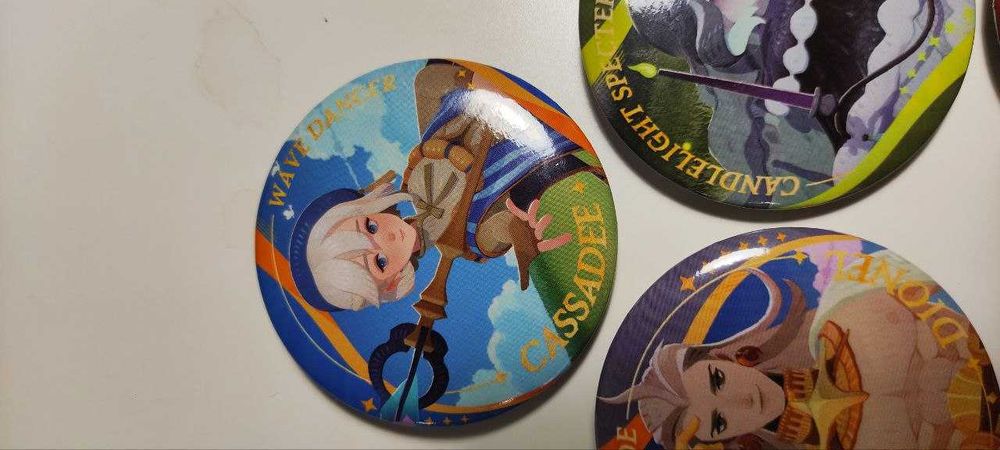 Метални значки AFK Journey / Официален мърч в аниме фентъзи стил