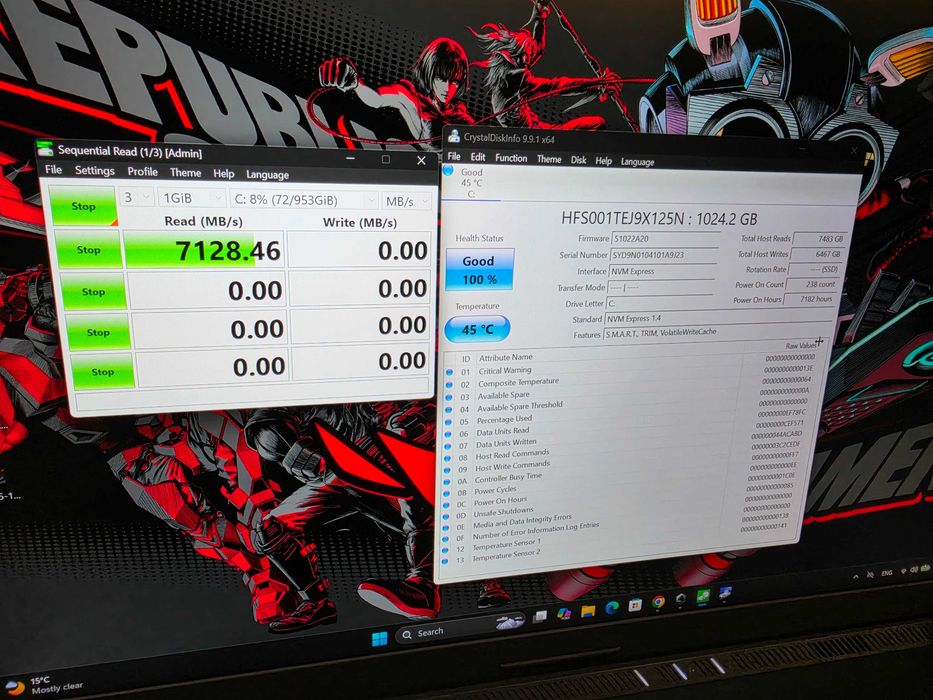 Asus ROG Strix 18 Core i9 14900HX/RTX 4070/32GB DDR5/1TB SSD/Гаранция/ROG Nebula 500 NIT