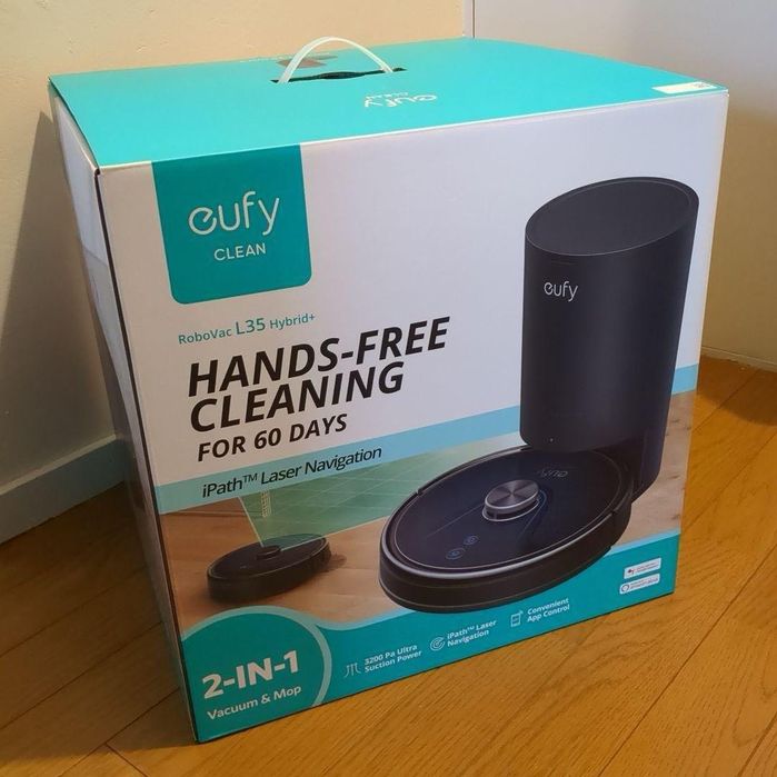 НОВЫЙ EUFY RoboVac L35 Hybrid+ (из Virgin Store, ОАЭ)