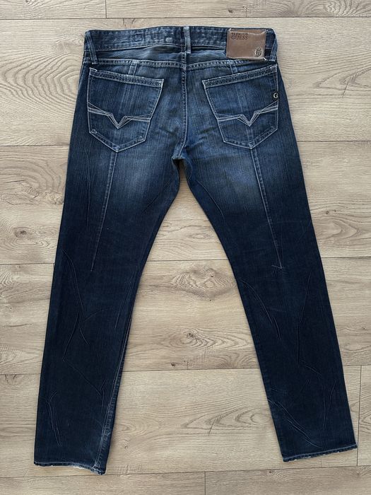 Blugi GUESS Brit Rocket Albastru Barbati | Marime 32 x 34 (Talie 87 cm