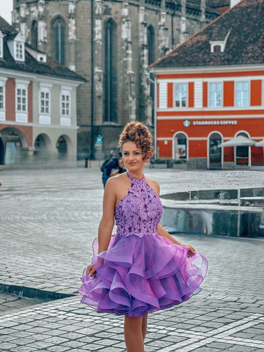 Vand rochie mov NOX ANABEL, noua, cu eticheta