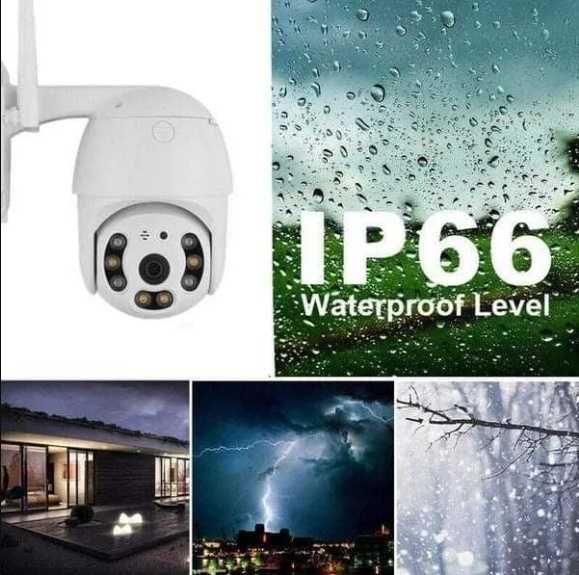 5MP Комплект 2бр ВЪНШНИ КАМЕРИ ICSEE с цветно нощно Wifi FULL HD 1080P