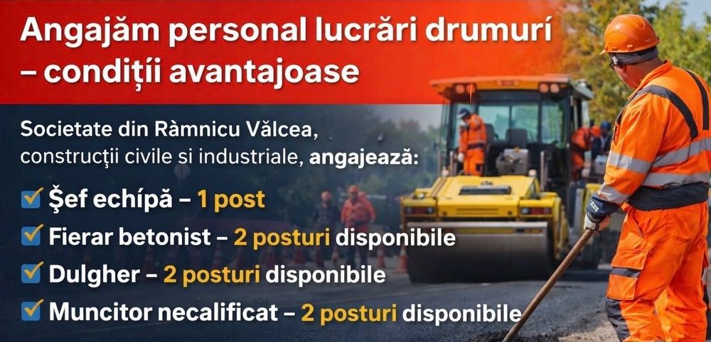 Echipă lucrari drumuri